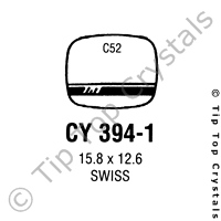 GS CY394-1 Watch Crystal