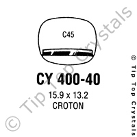 GS CY400-40 Watch Crystal