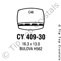 GS CY409-30 Watch Crystal