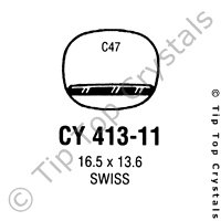 GS CY413-11 Watch Crystal