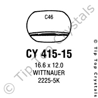 GS CY415-15 Watch Crystal