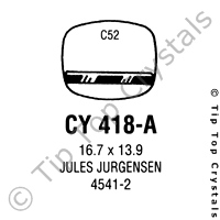 GS CY418-A Watch Crystal