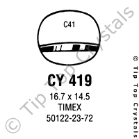GS CY419 Watch Crystal
