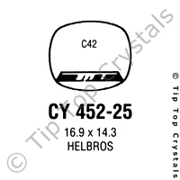 GS CY452-25 Watch Crystal