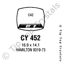 GS CY452 Watch Crystal