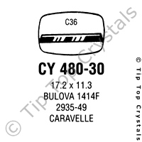 GS CY480-30 Watch Crystal