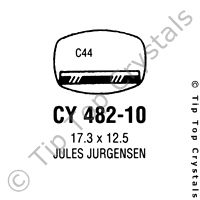 GS CY482-10 Watch Crystal