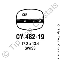 GS CY482-19 Watch Crystal