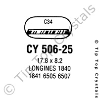 GS CY506-25 Watch Crystal