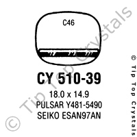 GS CY510-39 Watch Crystal