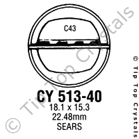 GS CY513-40 Watch Crystal