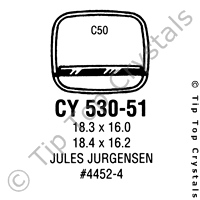 GS CY530-51 Watch Crystal