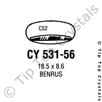 GS CY531-56 Watch Crystal