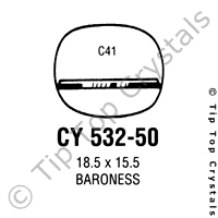 GS CY532-50 Watch Crystal