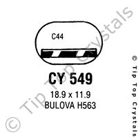 GS CY549 Watch Crystal