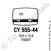 GS CY555-44 Watch Crystal
