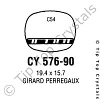 GS CY576-90 Watch Crystal