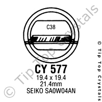 GS CY577 Watch Crystal