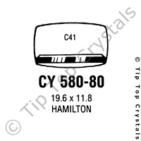 GS CY580-80 Watch Crystal