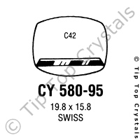 GS CY580-95 Watch Crystal