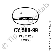 GS CY580-99 Watch Crystal