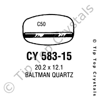 GS CY583-15 Watch Crystal