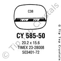 GS CY585-50 Watch Crystal