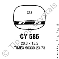 GS CY586 Watch Crystal