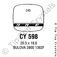 GS CY598 Watch Crystal