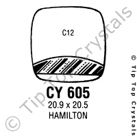 GS CY605 Watch Crystal