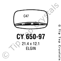 GS CY650-97 Watch Crystal