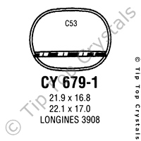 GS CY679-1 Watch Crystal