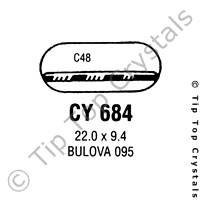 GS CY684 Watch Crystal