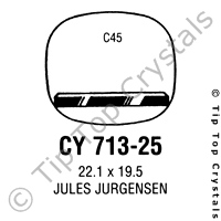 GS CY713-25 Watch Crystal