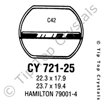 GS CY721-25 Watch Crystal