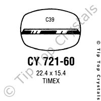 GS CY721-60 Watch Crystal