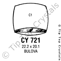 GS CY721 Watch Crystal