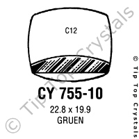 GS CY755-10 Watch Crystal