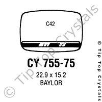 GS CY755-75 Watch Crystal