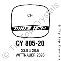 GS CY805-20 Watch Crystal