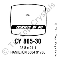 GS CY805-30 Watch Crystal