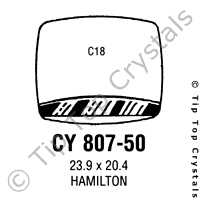 GS CY807-50 Watch Crystal