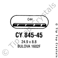 GS CY845-45 Watch Crystal