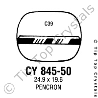 GS CY845-50 Watch Crystal