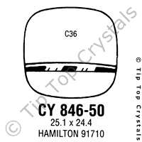 GS CY846-50 Watch Crystal