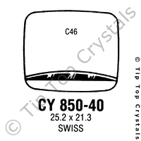 GS CY850-40 Watch Crystal