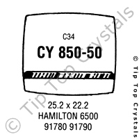 GS CY850-50 Watch Crystal