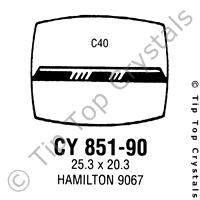 GS CY851-90 Watch Crystal