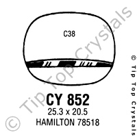 GS CY852 Watch Crystal