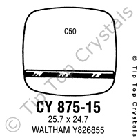 GS CY875-15 Watch Crystal